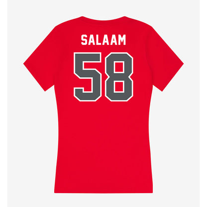 Montclair State - NCAA Football : Jahid Salaam - Classic Shersey Women's V-Neck T-Shirt-1