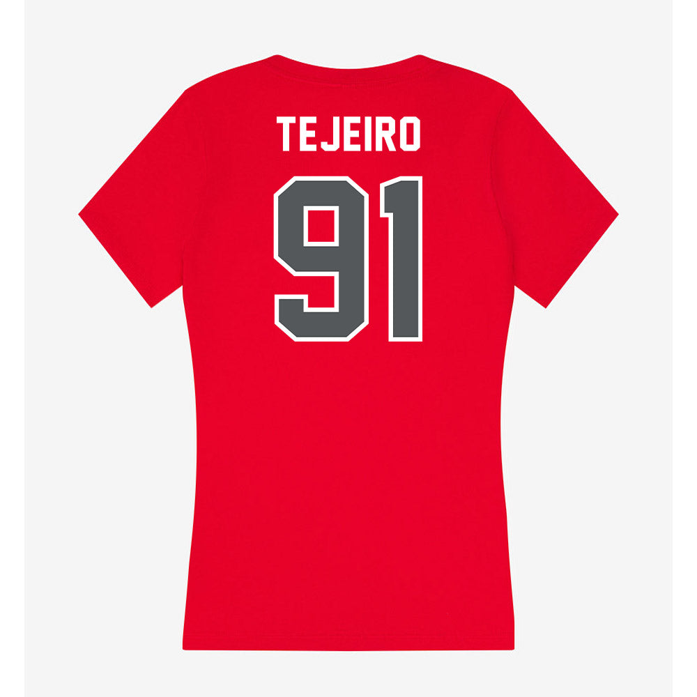 Montclair State - NCAA Football : Jose Tejeiro - Classic Shersey Women's V-Neck T-Shirt-1