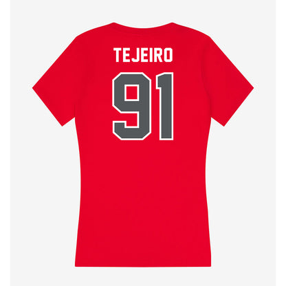 Montclair State - NCAA Football : Jose Tejeiro - Classic Shersey Women's V-Neck T-Shirt-1