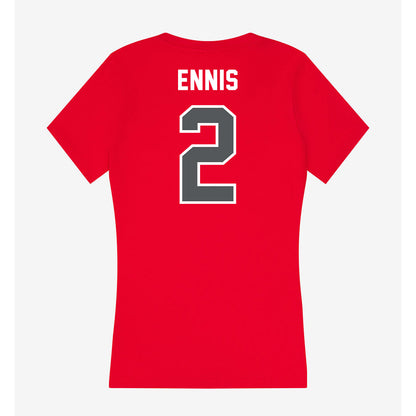 Montclair State - NCAA Baseball : Chuck Ennis - Classic Shersey Women's V-Neck T-Shirt-1