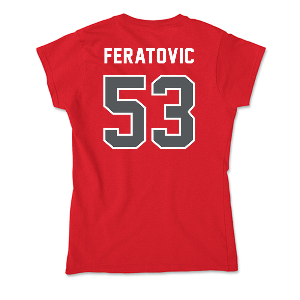 Montclair State - NCAA Football : Ennis Feratovic - Classic Shersey Soft Style Women’s T-Shirt-1