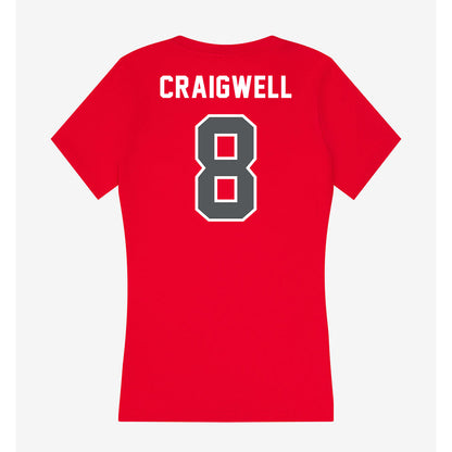  - NCAA Women's Basketball : Alyssa Craigwell - Classic Shersey Women's V-Neck T-Shirt-1