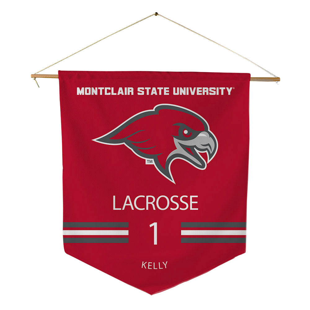Montclair State - NCAA Men's Lacrosse : Brian Kelly - Pennant - 18" x 21"-0