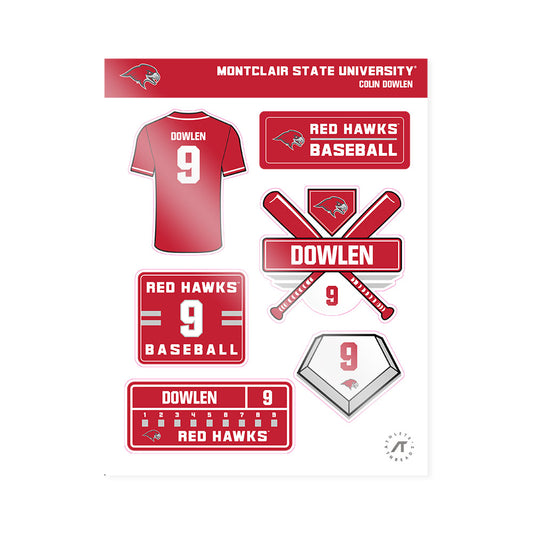 Montclair State - NCAA Baseball : Colin Dowlen - Sticker Sheet-0