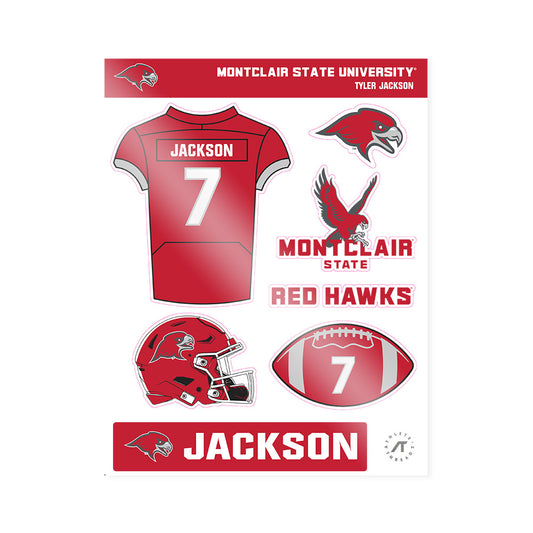 Montclair State - NCAA Football : Tyler Jackson - Sticker Sheet-0