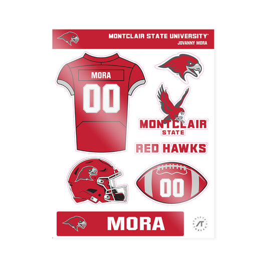 Montclair State - NCAA Football : JoVanny Mora - Sticker Sheet-0