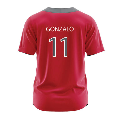 Montclair State - NCAA Baseball : Chris Gonzalo - Red Jersey-1