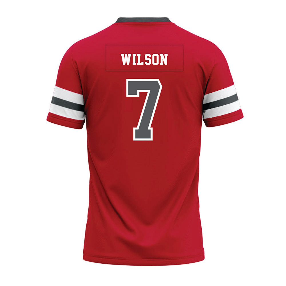 Montclair State - NCAA Football : Diante Wilson - Red Premium Football Jersey-1