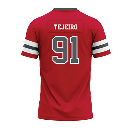 Montclair State - NCAA Football : Jose Tejeiro - Red Premium Football Jersey-1