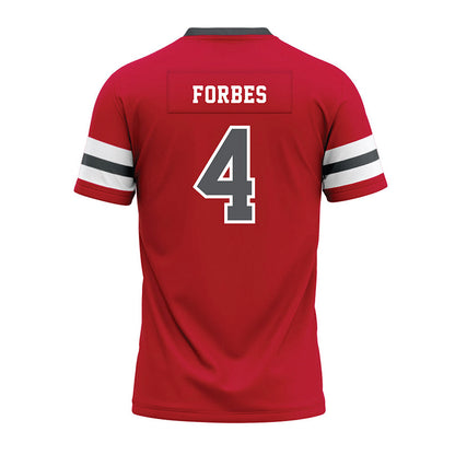 Montclair State - NCAA Football : Khalil Forbes - Red Premium Football Jersey-1