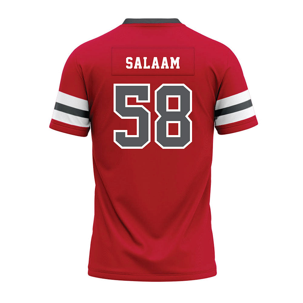 Montclair State - NCAA Football : Jahid Salaam - Red Premium Football Jersey-1
