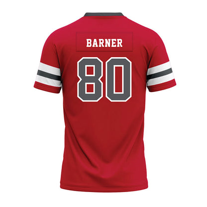 Montclair State - NCAA Football : Sincere Barner - Red Premium Football Jersey-1