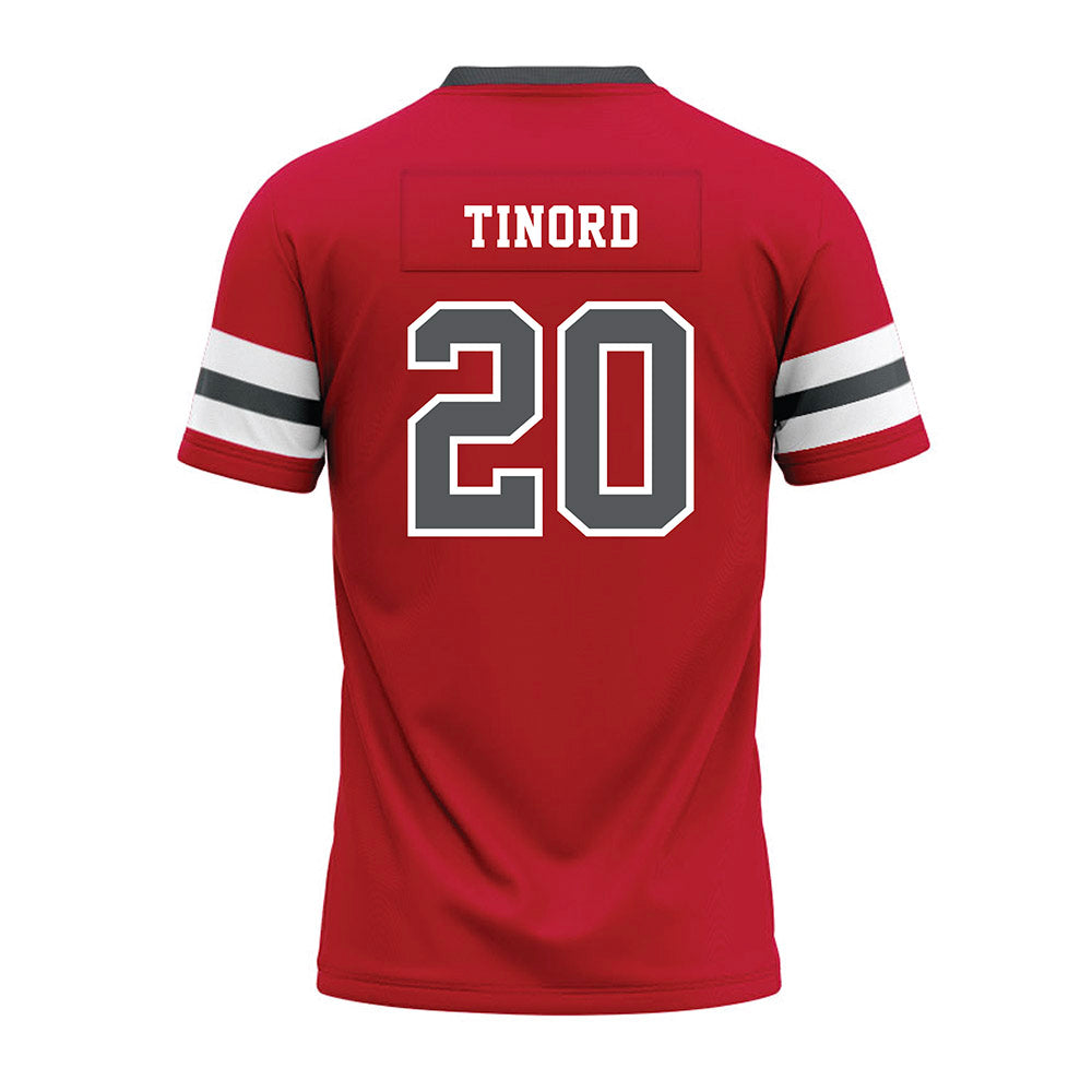 Montclair State - NCAA Football : Bernard Tinord - Red Premium Football Jersey-1