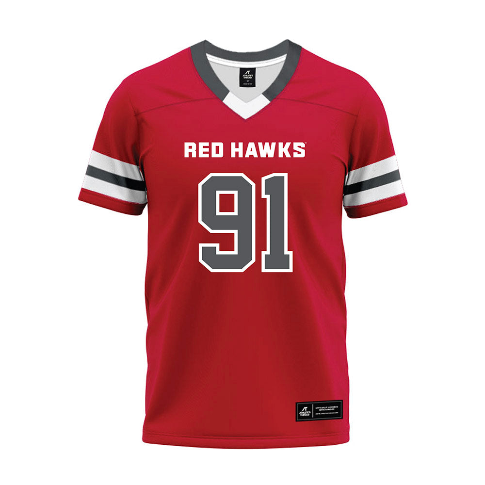 Montclair State - NCAA Football : Jose Tejeiro - Red Premium Football Jersey-0