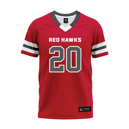 Montclair State - NCAA Football : Bernard Tinord - Red Premium Football Jersey-0