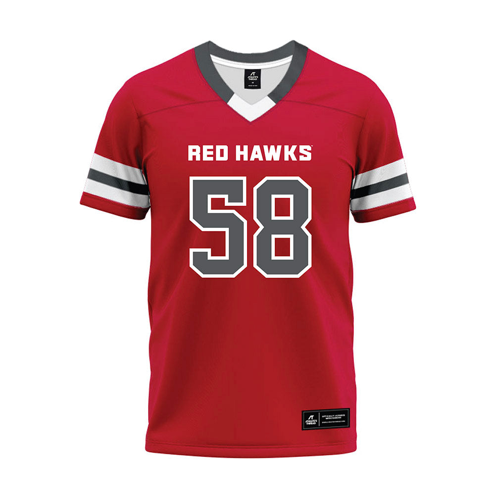 Montclair State - NCAA Football : Jahid Salaam - Red Premium Football Jersey-0