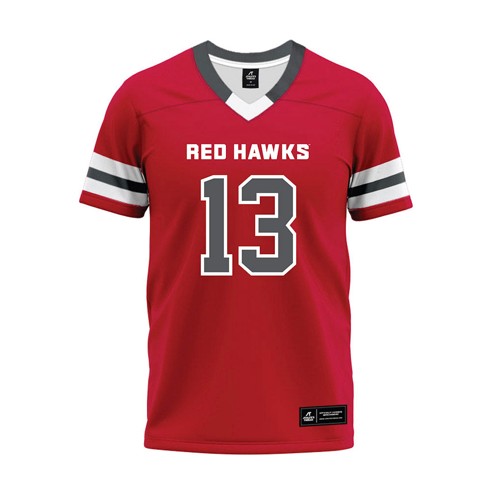 Montclair State - NCAA Football : Donovan Little - Red Premium Football Jersey-0