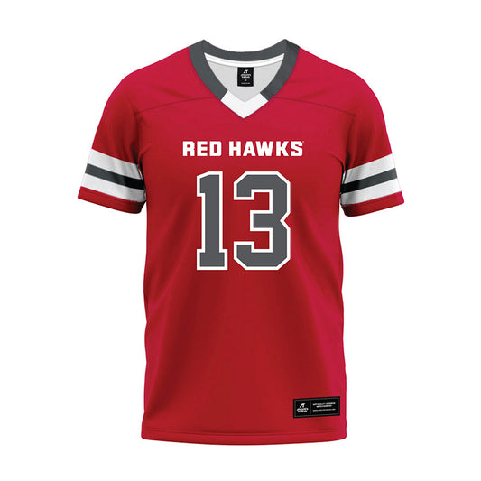 Montclair State - NCAA Football : Donovan Little - Red Premium Football Jersey-0