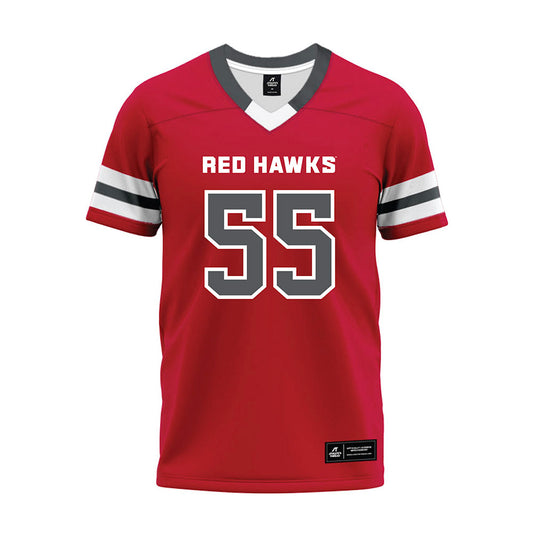 Montclair State - NCAA Football : Jakob Kennedy - Red Premium Football Jersey-0