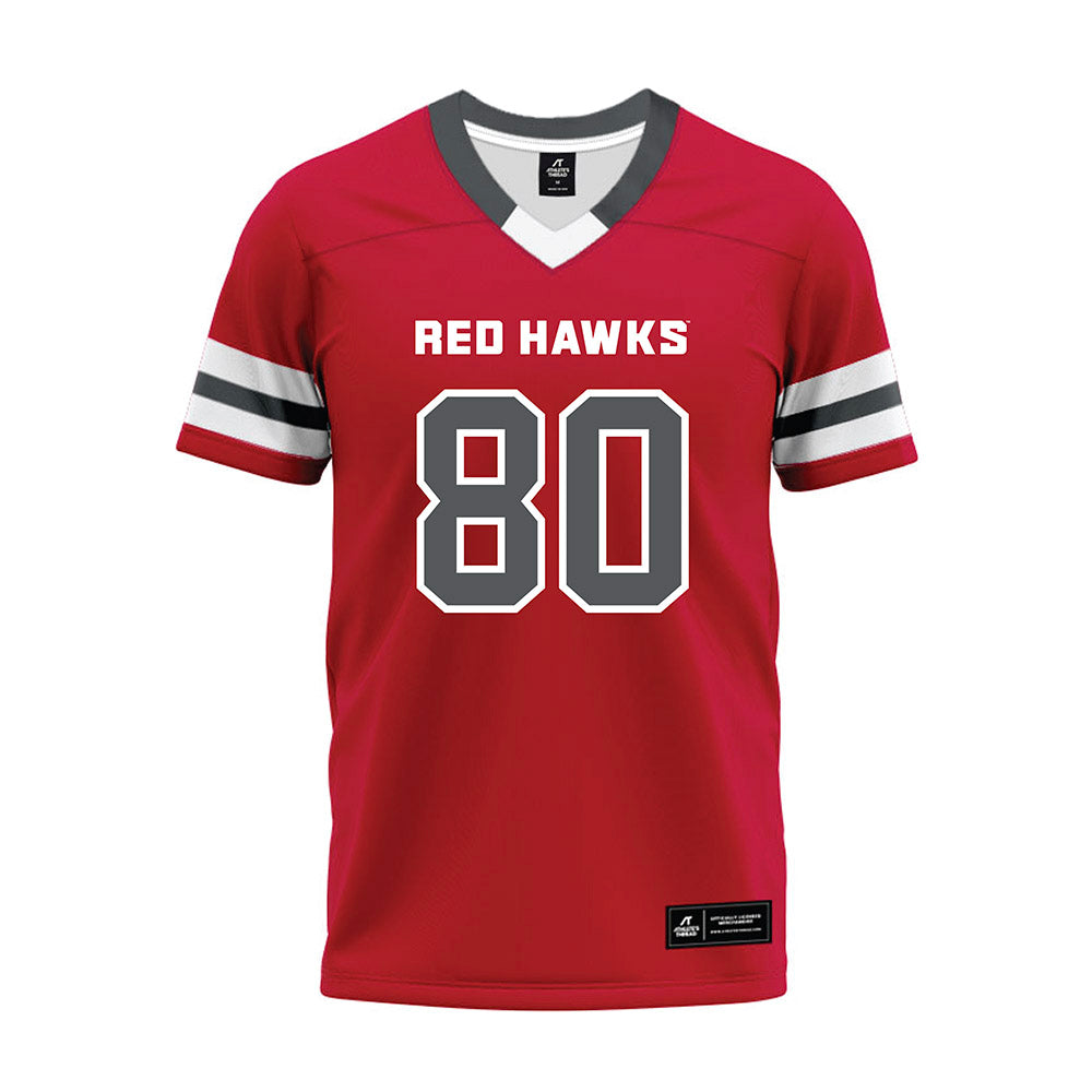 Montclair State - NCAA Football : Sincere Barner - Red Premium Football Jersey-0