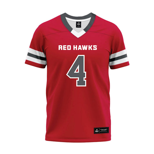 Montclair State - NCAA Football : Khalil Forbes - Red Premium Football Jersey-0