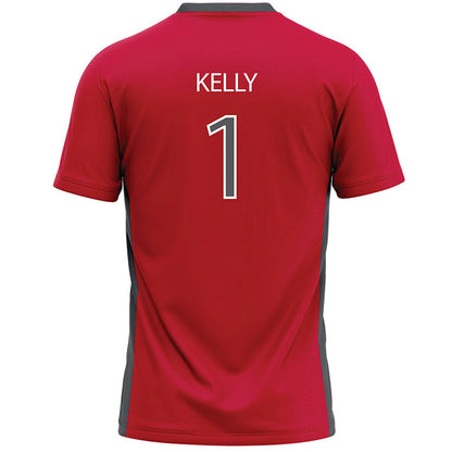 Montclair State - NCAA Men's Lacrosse : Brian Kelly - Red Lacrosse Jersey -1