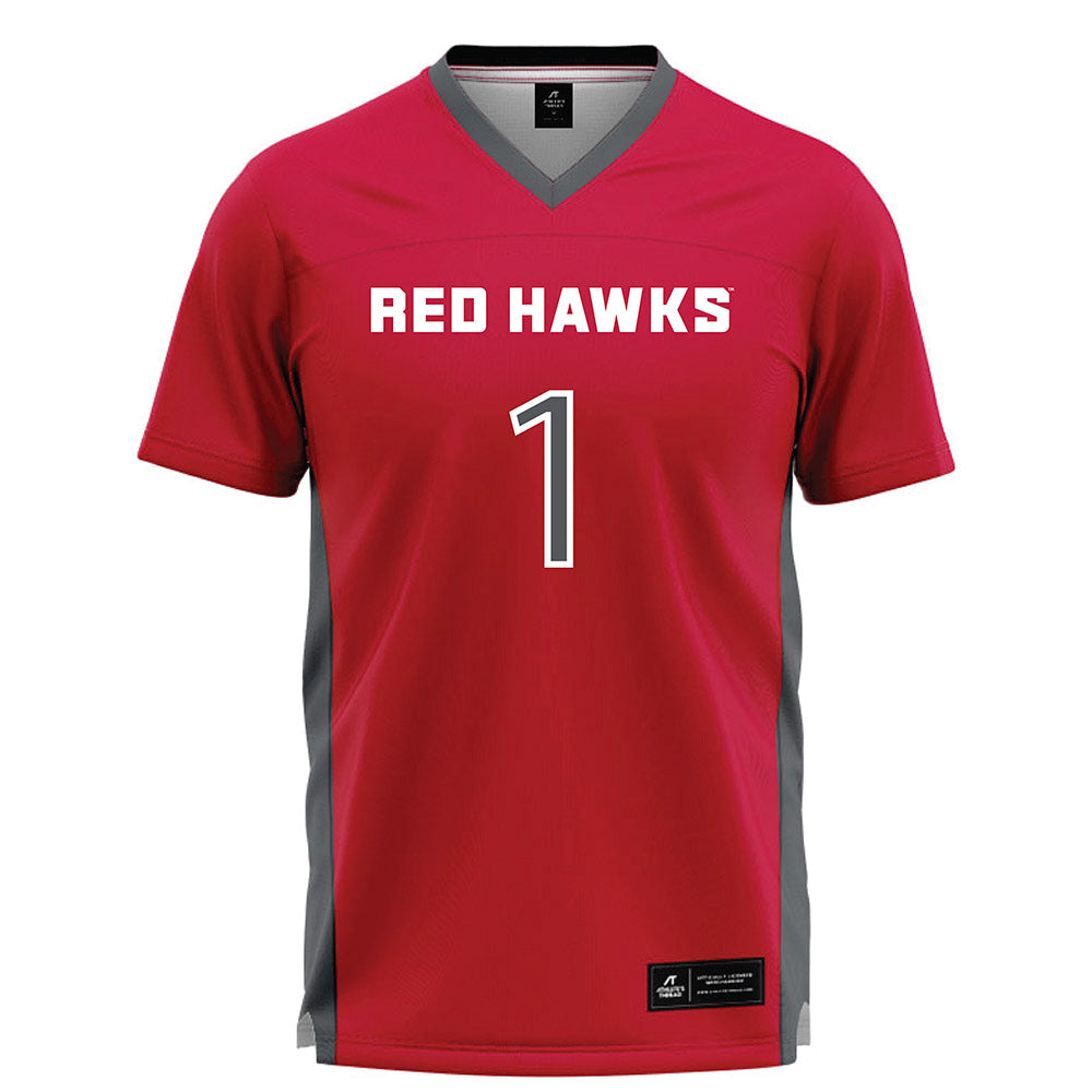 Montclair State - NCAA Men's Lacrosse : Brian Kelly - Red Lacrosse Jersey -0