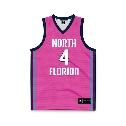 UNF - NCAA Women's Basketball : Alonya Waldon - Pink Basketball Jersey-0