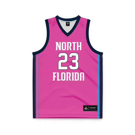 UNF - NCAA Women's Basketball : Elle Blatchford - Pink Basketball Jersey-0