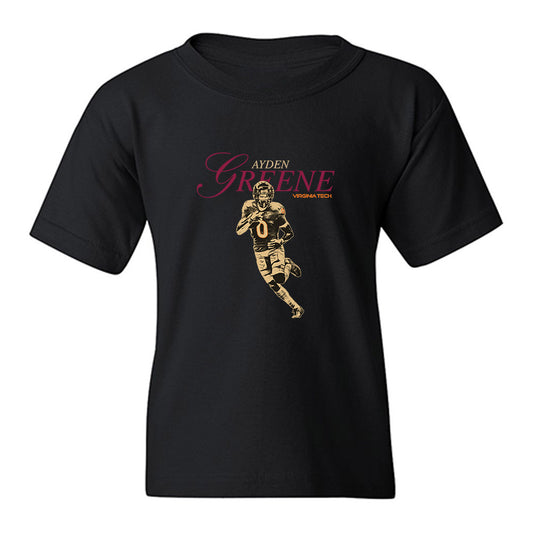 Virginia Tech - NCAA Football : Ayden Greene - Graphic Tee Youth T-Shirt-0