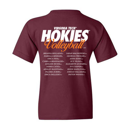 Virginia Tech - NCAA Women's Volleyball : Roster Shirt Youth T-Shirt-1