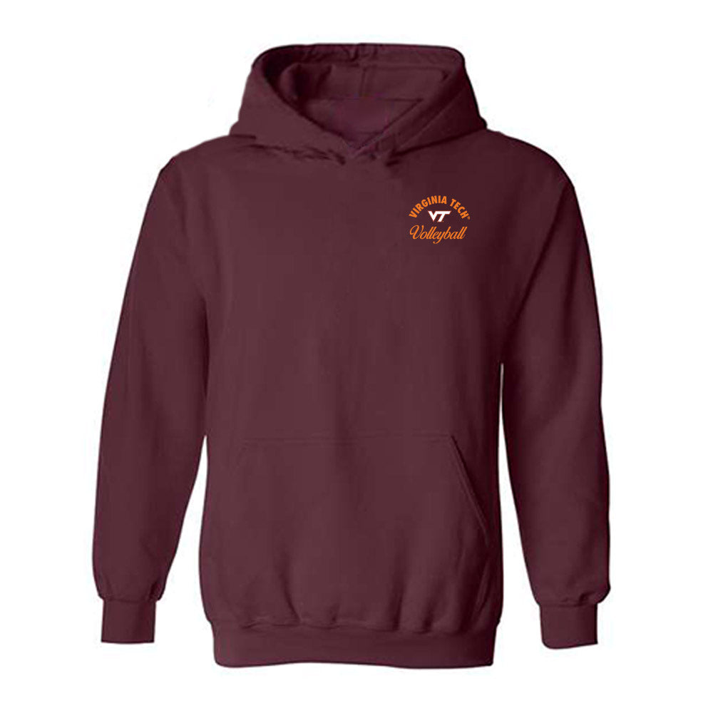 Virginia Tech - NCAA Women's Volleyball : Roster Shirt Hooded Sweatshirt-0