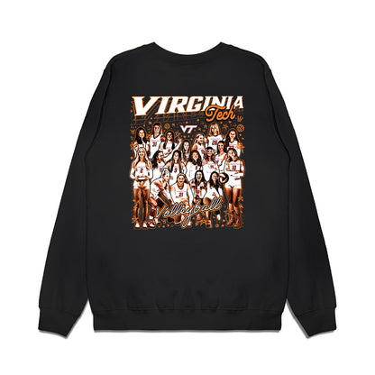 Virginia Tech - NCAA Women's Volleyball : Team Collage Premium Crewneck Sweatshirt-1
