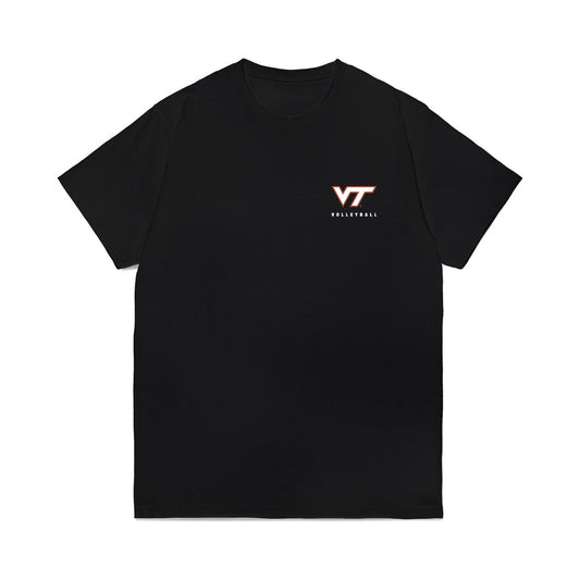 Virginia Tech - NCAA Women's Volleyball : Team Collage Comfort Colors T-Shirt-0