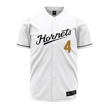 Emporia - NCAA Baseball : Austin Lynn - White Jersey-0