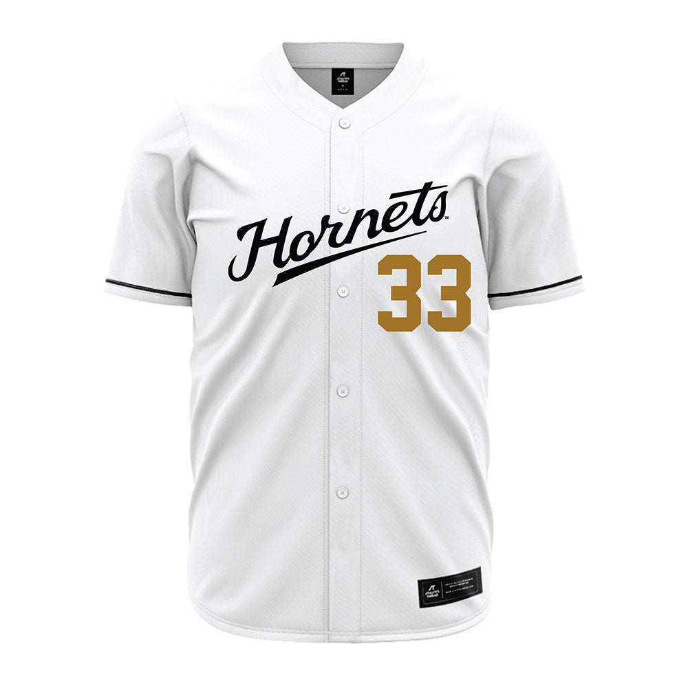 Emporia - NCAA Baseball : Grayson Barnes - White Jersey-0