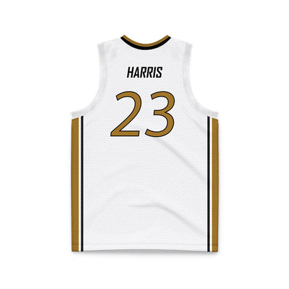 Emporia - NCAA Men's Basketball : Chris Harris - White Basketball Jersey-1