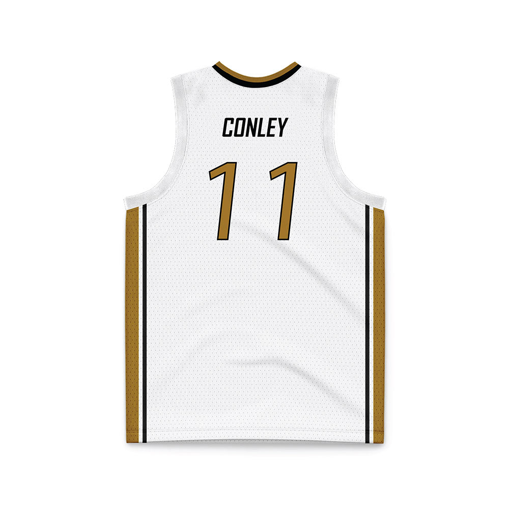 Emporia - NCAA Men's Basketball : Devin Conley - White Basketball Jersey-1