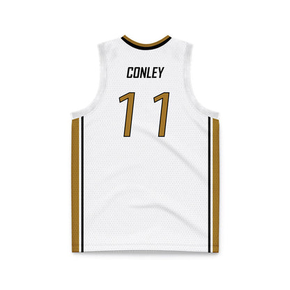 Emporia - NCAA Men's Basketball : Devin Conley - White Basketball Jersey-1