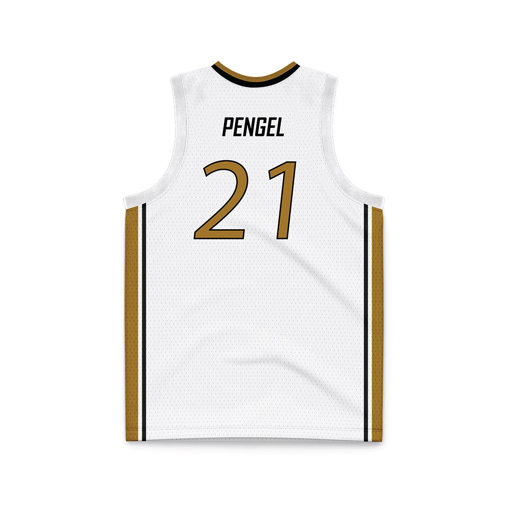 Emporia - NCAA Men's Basketball : Andrew Pengel - White Basketball Jersey-1