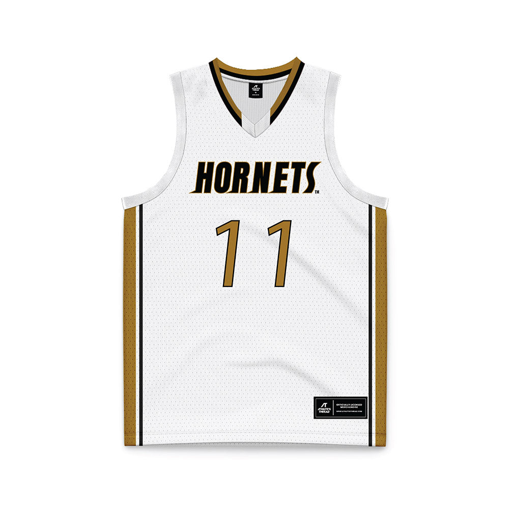 Emporia - NCAA Men's Basketball : Devin Conley - White Basketball Jersey-0