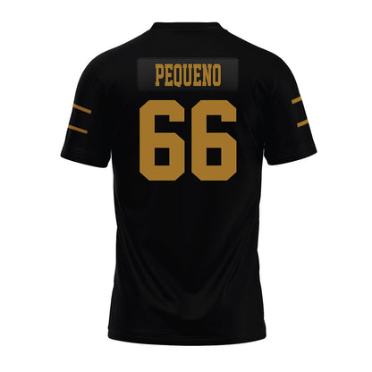 Emporia - NCAA Football : Jacob Pequeno - Black Premium Football Jersey-1