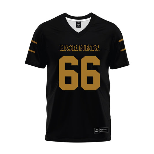 Emporia - NCAA Football : Jacob Pequeno - Black Premium Football Jersey-0