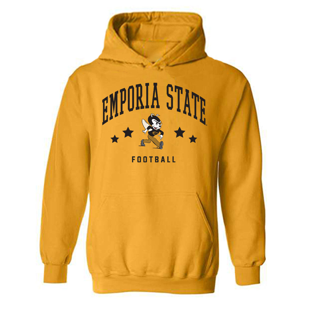 Emporia - NCAA Football : Nate Benford - Classic Shersey Hooded Sweatshirt-0