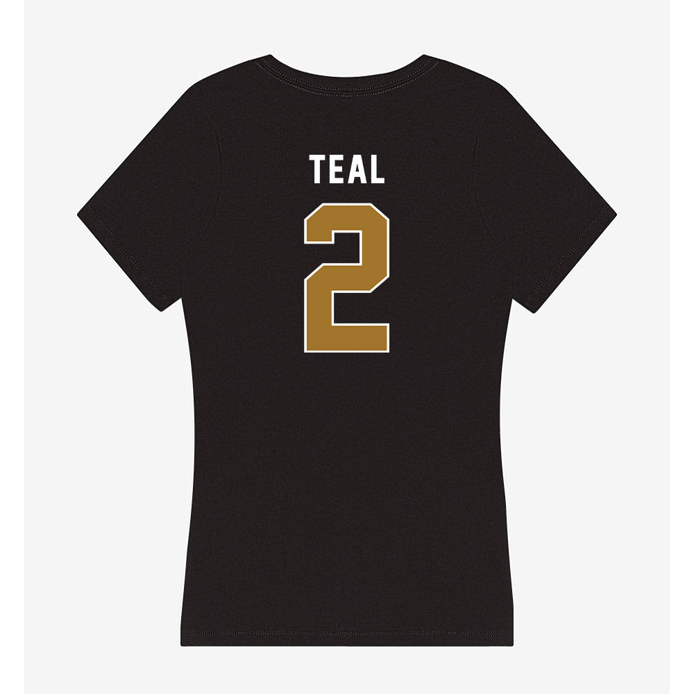 Emporia - NCAA Football : Felix Teal - Classic Shersey Women's V-Neck T-Shirt-1