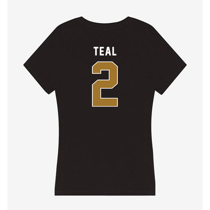Emporia - NCAA Football : Felix Teal - Classic Shersey Women's V-Neck T-Shirt-1