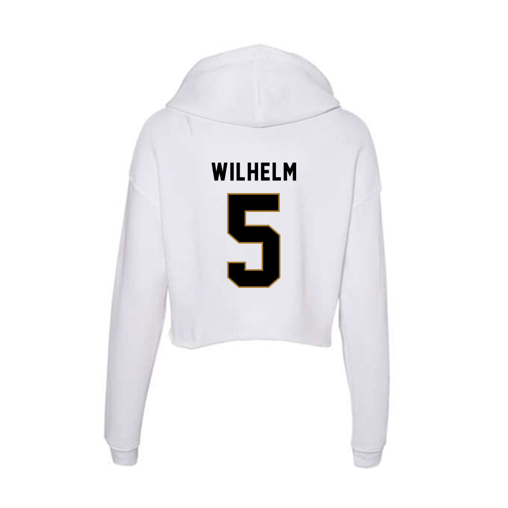 Emporia - NCAA Men's Basketball : Elijah Wilhelm - Classic Shersey Women's Crop Fleece Hoodie-1