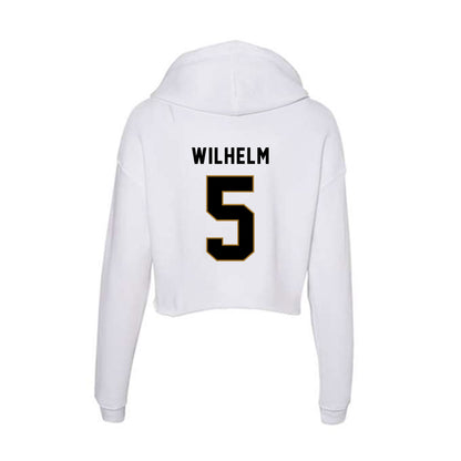 Emporia - NCAA Men's Basketball : Elijah Wilhelm - Classic Shersey Women's Crop Fleece Hoodie-1