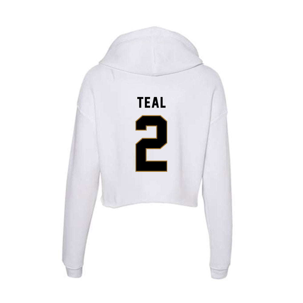 Emporia - NCAA Football : Felix Teal - Classic Shersey Women's Crop Fleece Hoodie-1