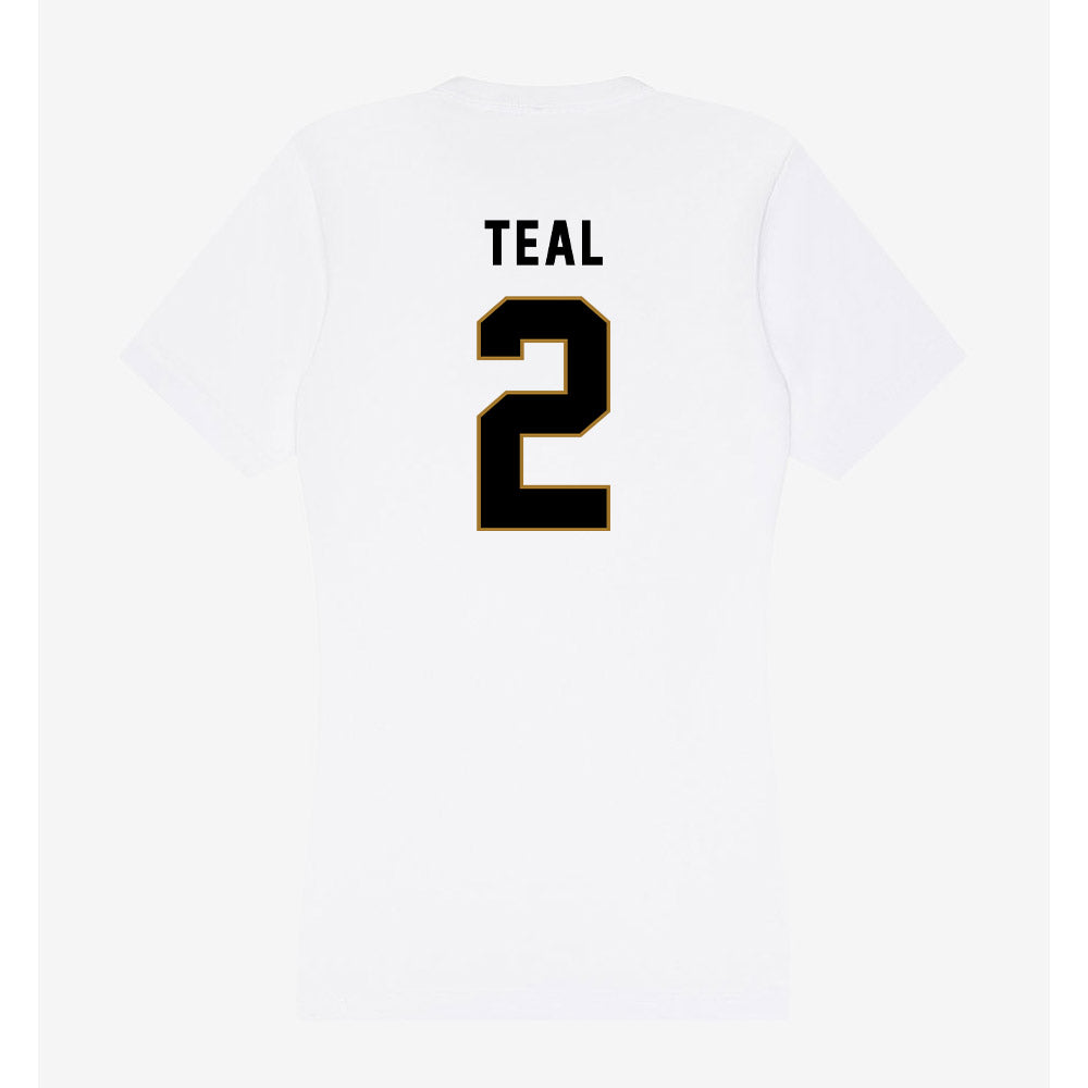 Emporia - NCAA Football : Felix Teal - Classic Shersey Women's V-Neck T-Shirt-1